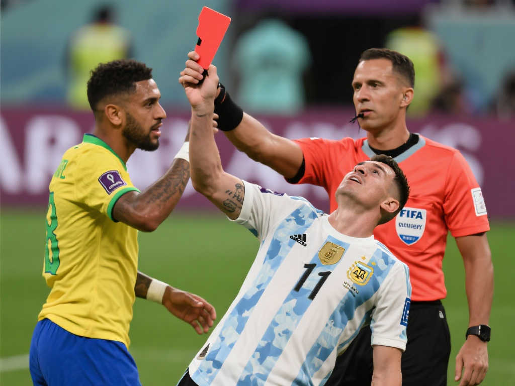 哪个国家在世界杯上获得的红牌数量最多？